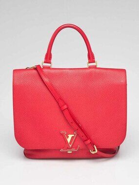 Louis Vuitton Coquelicot Taurillon Leather Volta Bag